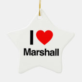 i love marshall keramisch ornament (Voorkant)