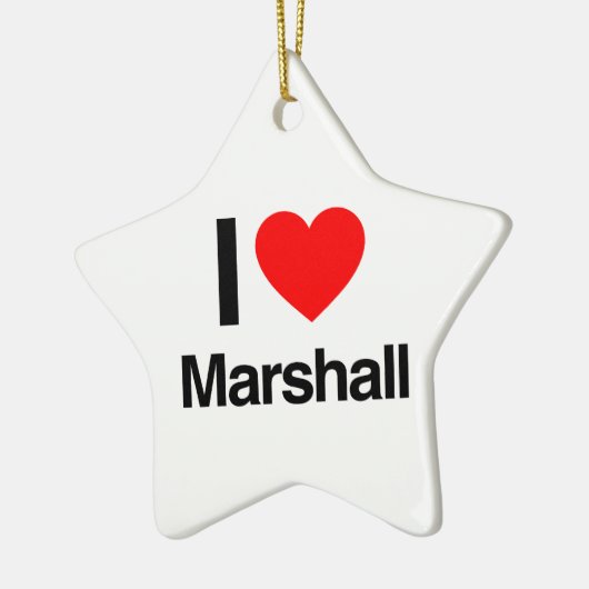 i love marshall keramisch ornament (Links)