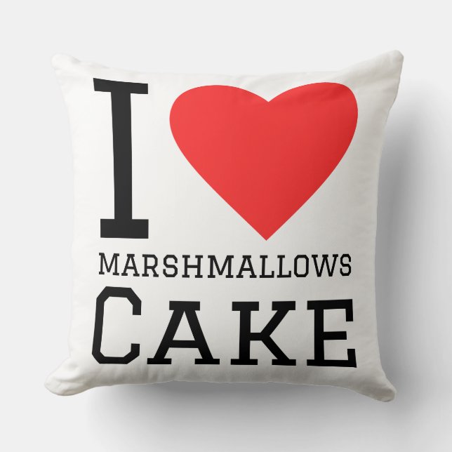 I love Marshmallow cake  Kussen (Voorkant)