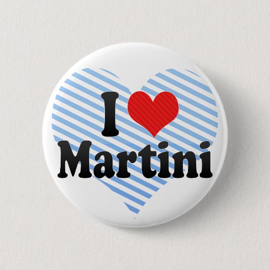 I Love Martini Ronde Button 5,7 Cm (Voorkant)