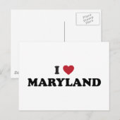 I Love Maryland Briefkaart (Voorkant / Achterkant)