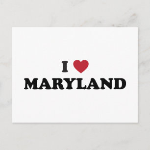 I Love Maryland Briefkaart