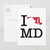 I Love Maryland Briefkaart (Voorkant / Achterkant)
