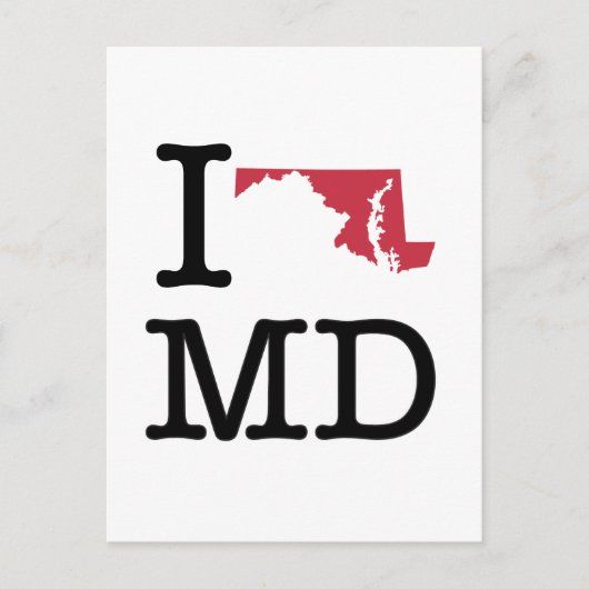 I Love Maryland Briefkaart (Voorkant)