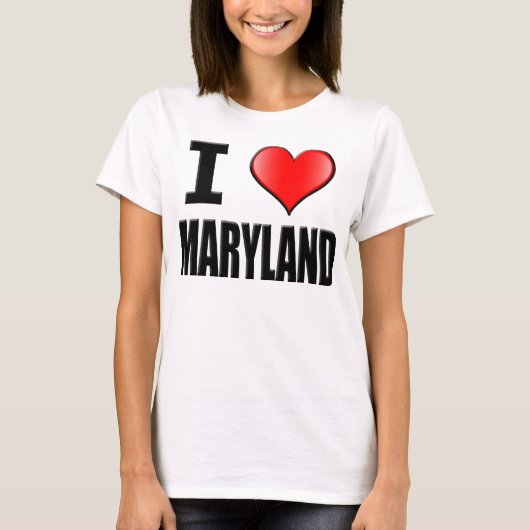 I Love Maryland T-Shirt - Women (Voorkant)