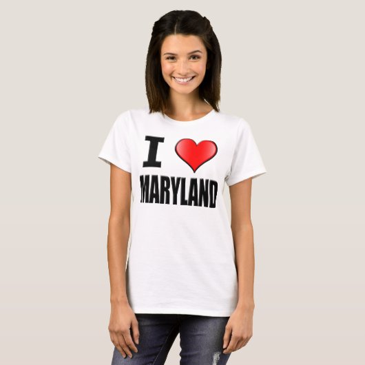 I Love Maryland T-Shirt - Women (Voorkant volledig)
