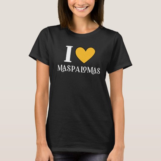 I Love Maspalomas Gran Canaria Spain Premium T-shirt (Voorkant)