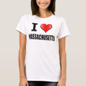 I Love Massachusetts T-Shirt - Women (Voorkant)