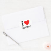 I Love Matches Hart Sticker (Envelop)