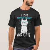 I Love Math and Cats   Number Theory 1 T-shirt (Voorkant)