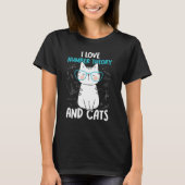 I Love Math and Cats Number Theory 1 T-shirt (Voorkant)