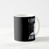 I Love Math And Cats Science Teacher Student Funny Koffiemok (Voorkant rechts)