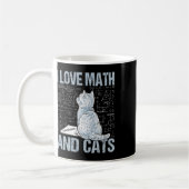 I Love Math And Cats Science Teacher Student Funny Koffiemok (Links)