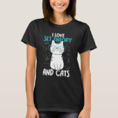 I Love Math and Cats Set Theory 1 T-shirt (Voorkant)