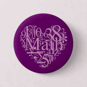 I Love MathButton Ronde Button 5,7 Cm