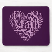 I Love MathMousepad Muismat (Voorkant)
