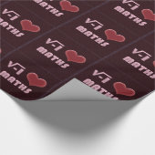 I LOVE MATHS Button - RED MODEL Cadeaupapier (Hoek)
