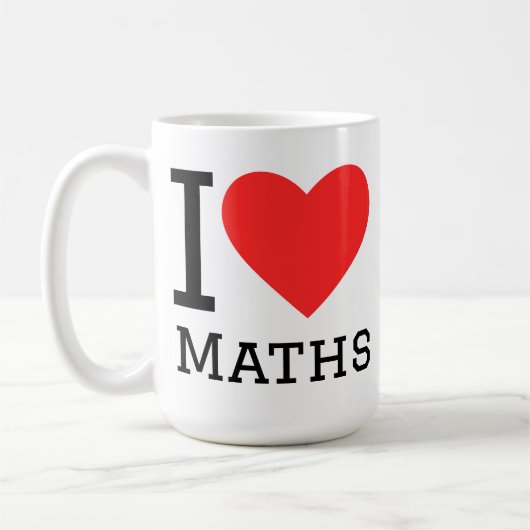 I love maths  koffiemok (Links)