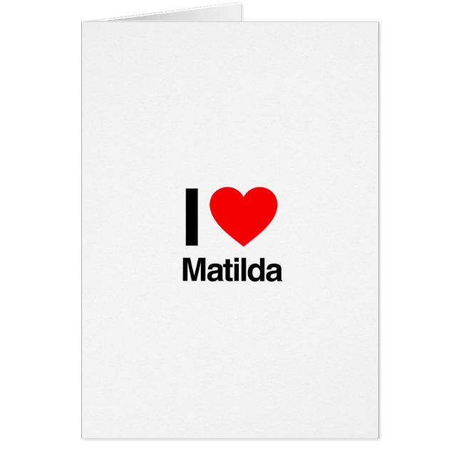 i love matilda (Voorkant)