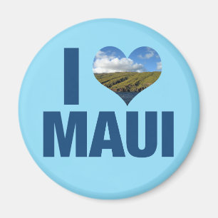 I Love Maui Hawaii Cute Hawaiian Photography Magneet