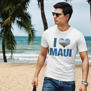 I Love Maui Hawaii Cute Hawaiian Vacation T-shirt