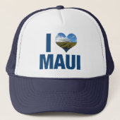 I Love Maui Hawaii Cute Hawaiian Vacation Trucker Pet (Voorkant)