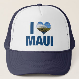 I Love Maui Hawaii Cute Hawaiian Vacation Trucker Pet