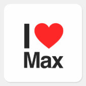 i love max vierkante sticker (Voorkant)