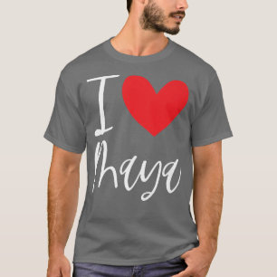 I Love Maya Name Personalized Girl Woman BFF Frien T-shirt