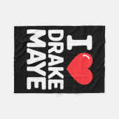 I Love Maye  Fleece Deken (Voorkant (Horizontaal))