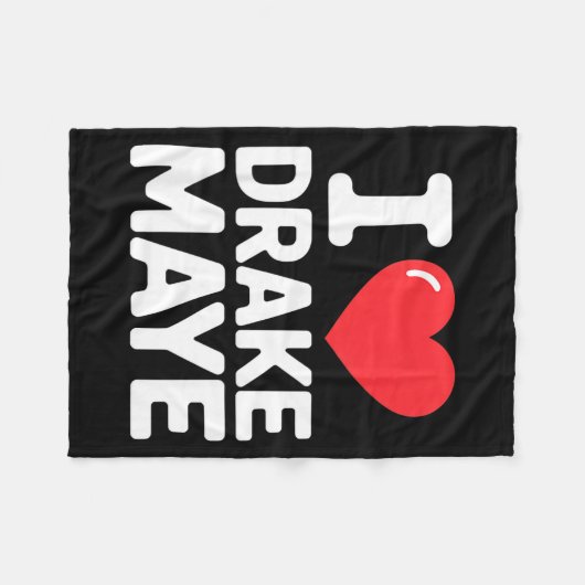 I Love Maye  Fleece Deken (Voorkant (Horizontaal))