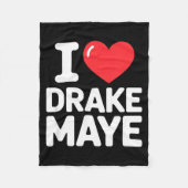 I Love Maye  Fleece Deken (Voorkant)
