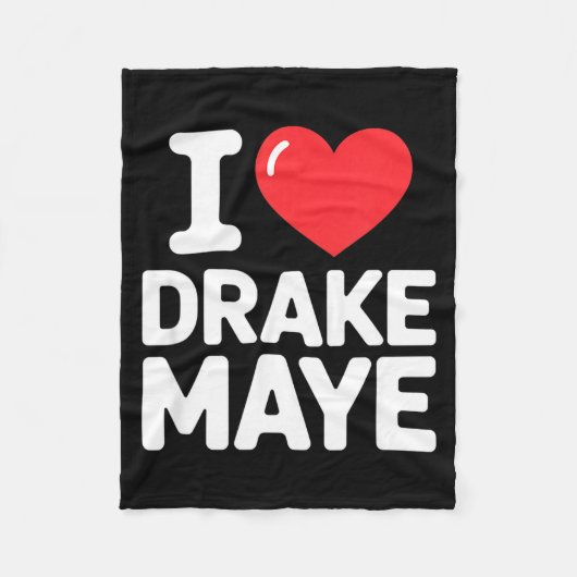 I Love Maye  Fleece Deken (Voorkant)