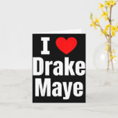 I Love Maye Football Fan  Kaart (Gele Bloem)