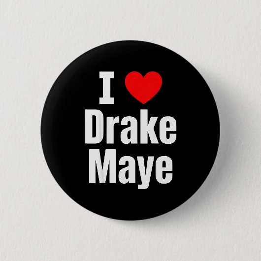 I Love Maye Football Fan  Ronde Button 5,7 Cm (Voorkant)