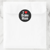 I Love Maye Football Fan  Ronde Sticker (Tas)