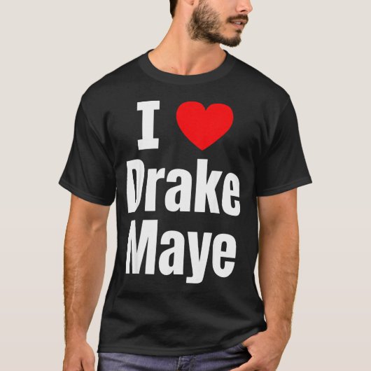 I Love Maye Football Fan  T-shirt (Voorkant)