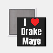 I Love Maye Qb Football Fan  Magneet (Voorkant / Achterkant)