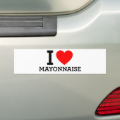 I Love Mayonnaise Bumpersticker (Op auto)