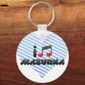 I Love Mazurka Sleutelhanger (Voorkant)
