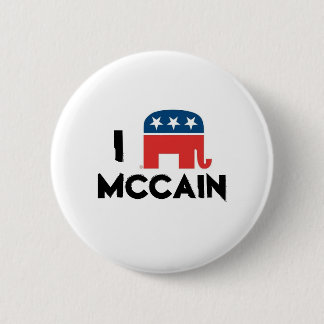 I Love McCain Button