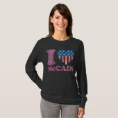 I Love McCAIN  I Heart Stars -Stripes Shirt (Voorkant volledig)