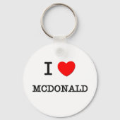 I Love Mcdonald Sleutelhanger (Voorkant)