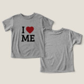 I Love Me Cute Kids T-Shirt (Ontwerp Voorkant & Achterkant)