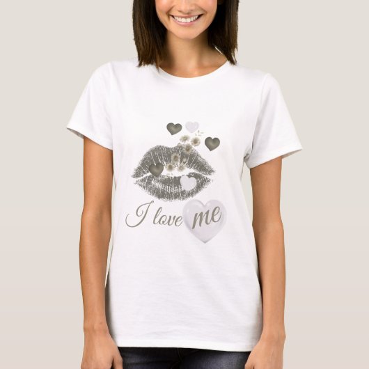 I Love Me – Selbstliebe T-Shirt Grün (Voorkant)