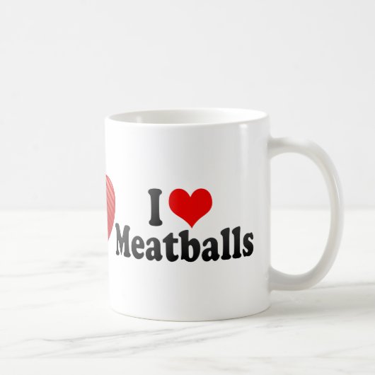 I Love Meatballen Koffiemok (Rechts)