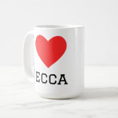 I love Mecca  Koffiemok (Voorkant links)