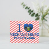 I Love Mechanicsburg, PA Briefkaart (Staand voorkant)