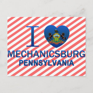 I Love Mechanicsburg, PA Briefkaart