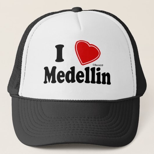 I Love Medellin Trucker Pet (Voorkant)